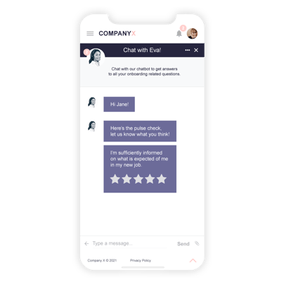 Onboarding-process-template-phone-chatbot-pulse-check