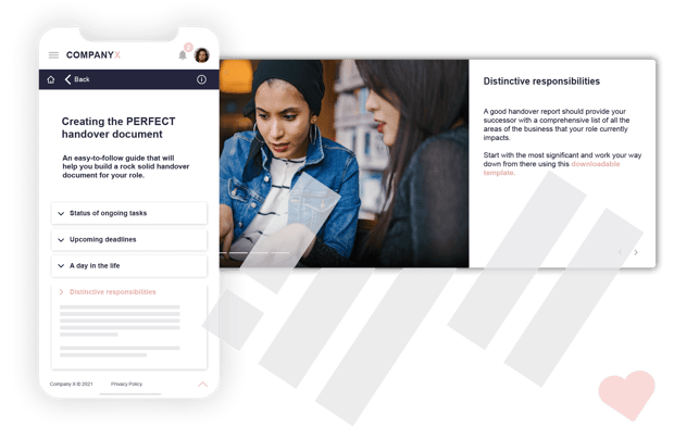 Talmundo Offboarding Expertise Handover Guide Learning Page